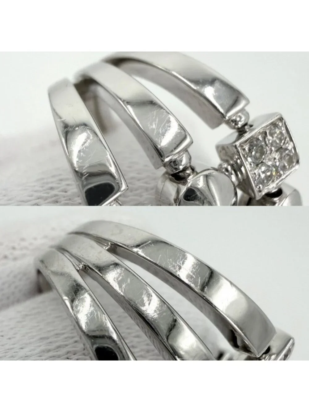 Bvlgari Ring Lucia 18k WG White Gold Diamond